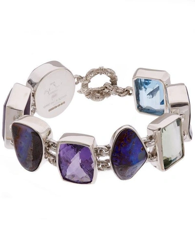 Shop Stephen Dweck Silver Boulder Opal Multi-stone Bracelet