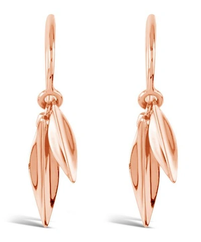 Shop Dinny Hall Rose Gold-plated Lotus Double Leaf Drop Earrings