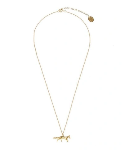 Shop Alex Monroe Gold-plated Prowling Fox Necklace