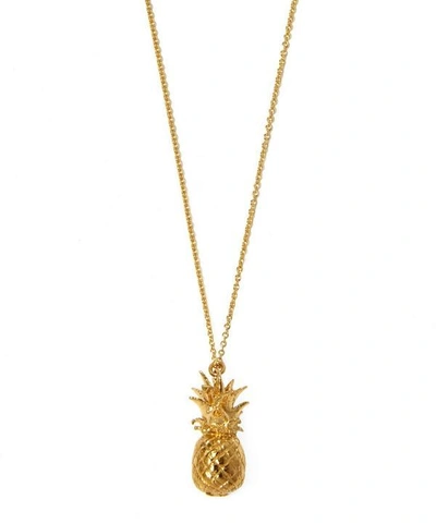 Shop Alex Monroe Gold-plated Pineapple Necklace