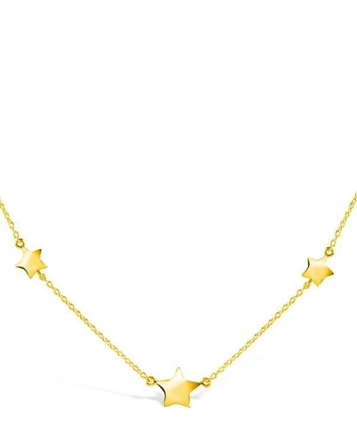 Shop Dinny Hall Gold-plated Bijou Three Star Necklace