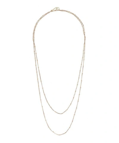 Shop Annoushka 14ct Rose Gold Saturn Long Chain Necklace