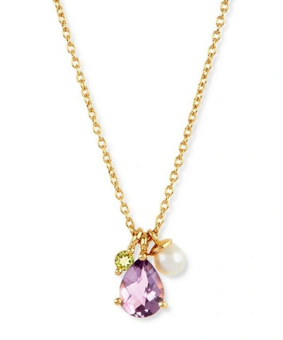 Shop Dinny Hall Gold Vermeil Gem Drop Cluster Pendant Necklace