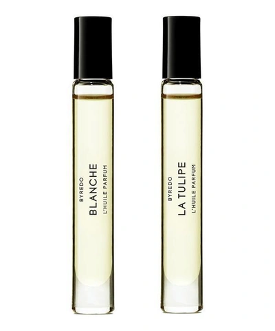 Shop Byredo Limited Edition Blanche And Tulip Roll On Kit In White