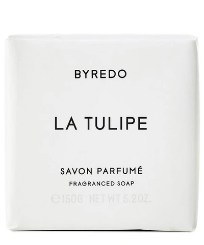 Shop Byredo La Tulipe Soap Bar 150g In White