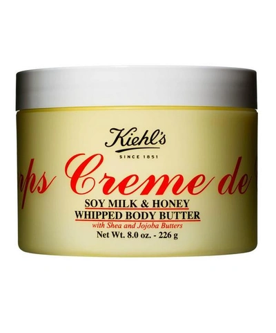 Shop Kiehl's Since 1851 Creme De Corps Soy Milk & Honey Whipped Body Butter 226g In White