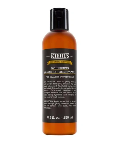 Shop Kiehl's Since 1851 Grooming Solutions Nourishing Shampoo And Conditioner 250ml In White