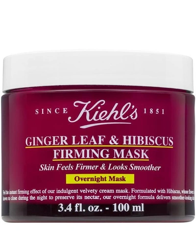 Shop Kiehl's Since 1851 Ginger Leaf & Hibiscus Firming Overnight Mask 100ml In White