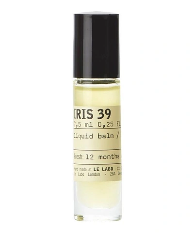 Shop Le Labo Iris 39 Liquid Balm Perfume 7.5ml In White