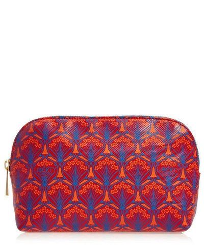 Shop Liberty London Makeup Bag In Iphis Canvas In Red