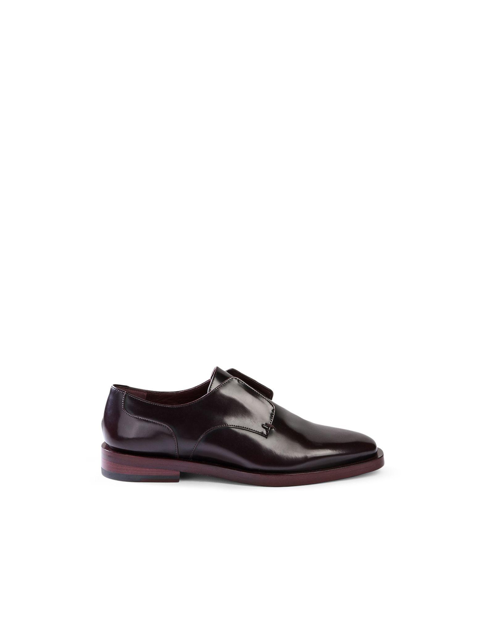 Jil Sander Junior Slip-on Leather Derby Shoes In Burgundy | ModeSens