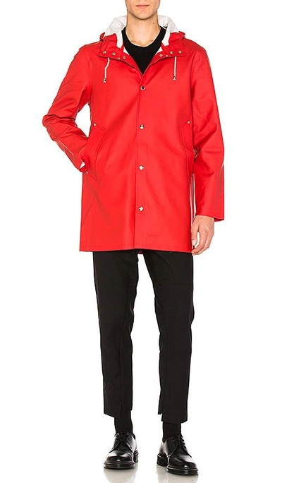 Shop Stutterheim Stockholm Jacket In Red