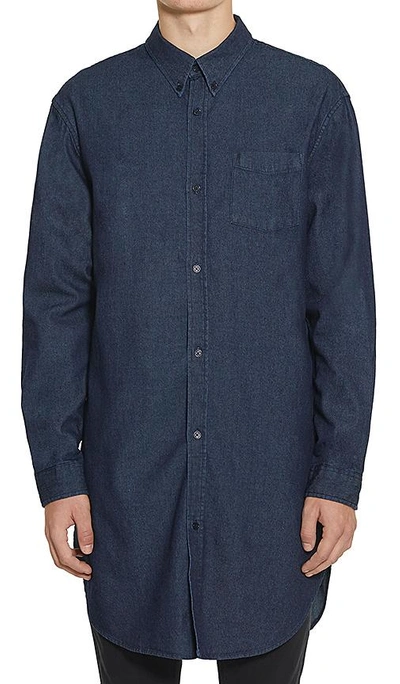 Shop Five Four Howes Long Sleeve Shirt In Blue