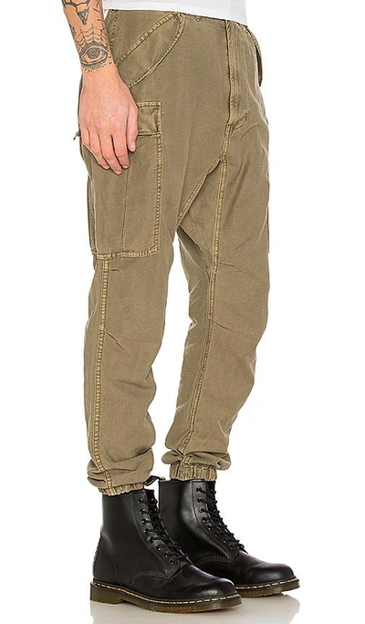 Shop R13 Slim Cargo Pants In Olive