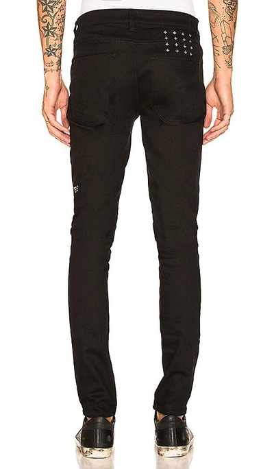 Shop Ksubi Van Winkle Ace In Black Slash