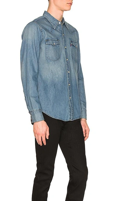 Shop Levi's Barstow Western Shirt In Red Cast Stone