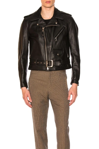 Schott One Star Perfecto Moto Jacket In Black