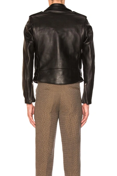 Shop Schott One Star Perfecto Moto Jacket In Black