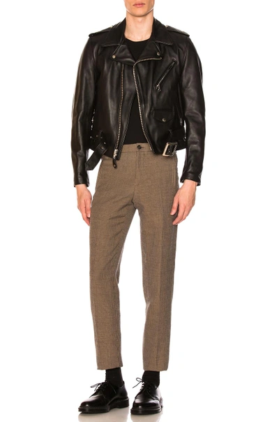Schott One Star Perfecto Moto Jacket In Black