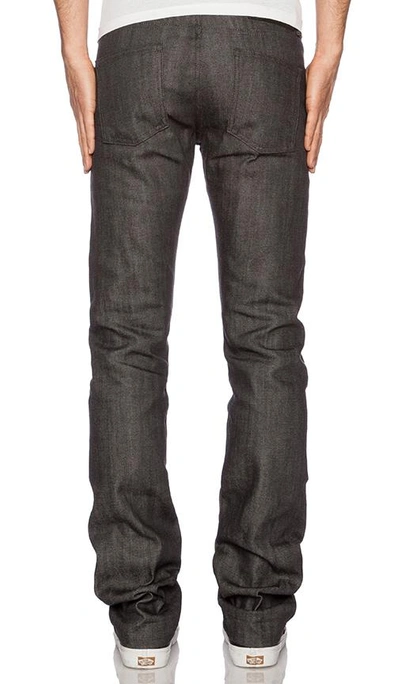 Shop Naked And Famous Skinny Guy Charcoal Selvedge.