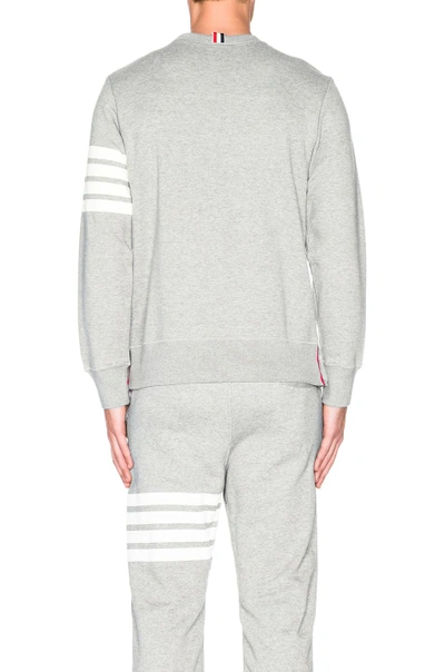 Thom Browne Grey 4-bar Classic Sweatshirt In Light Heather Grey