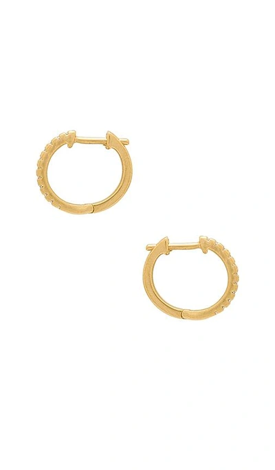 Shop Five And Two Kennedy Earring Hoops In Metallic Gold