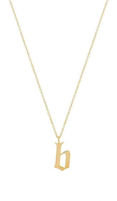 Shop The M Jewelers Ny The Old English B Pendant In Gold