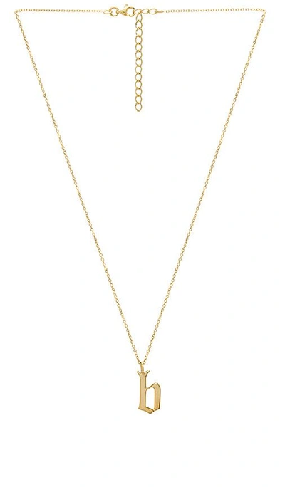 Shop The M Jewelers Ny The Old English B Pendant In Gold
