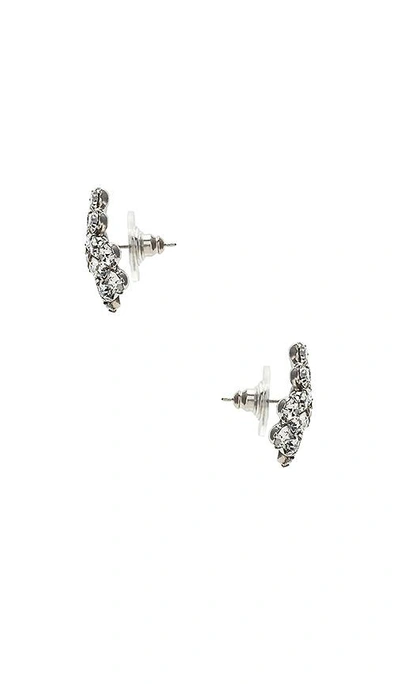 Shop Jennifer Behr Violet Stud Earrings In Crystal
