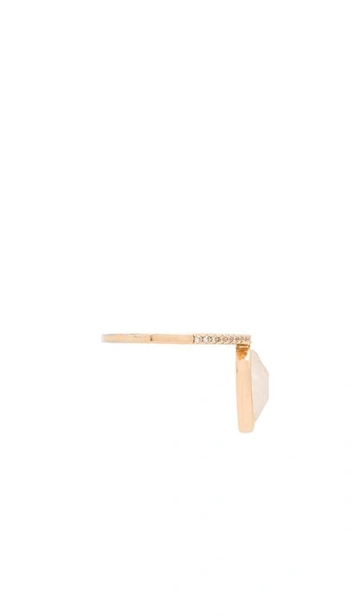 Shop Melanie Auld Teardrop Stacking Ring In Gold