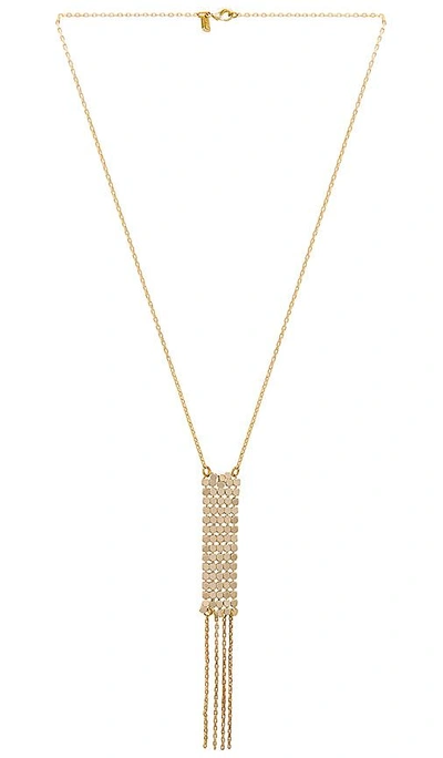 Shop Vanessa Mooney The Paris Necklace In Metallic Gold
