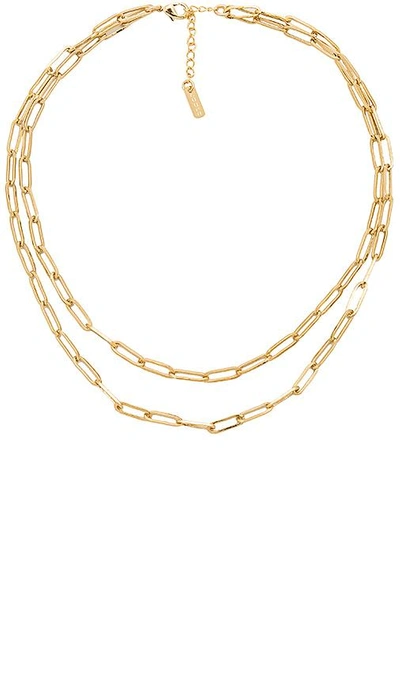 Shop Joolz By Martha Calvo Tribeca Square Link Double Choker In Gold