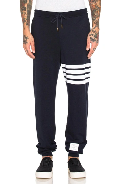 Shop Thom Browne Cotton Sweatpants