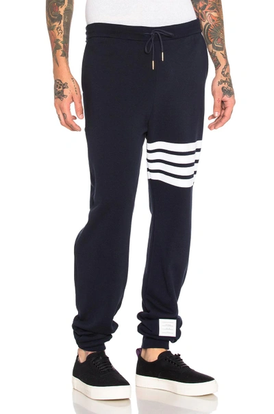 Shop Thom Browne Cotton Sweatpants