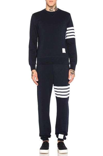 Thom Browne Pantalone Jogging Con Stampa 4bar Stripe