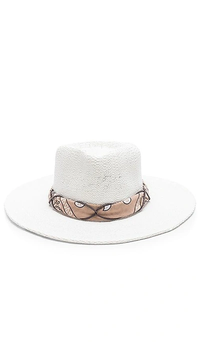 Shop Ale By Alessandra Bailey Hat In White & Tan