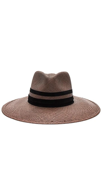 Shop Janessa Leone Mia Fedora In Brown