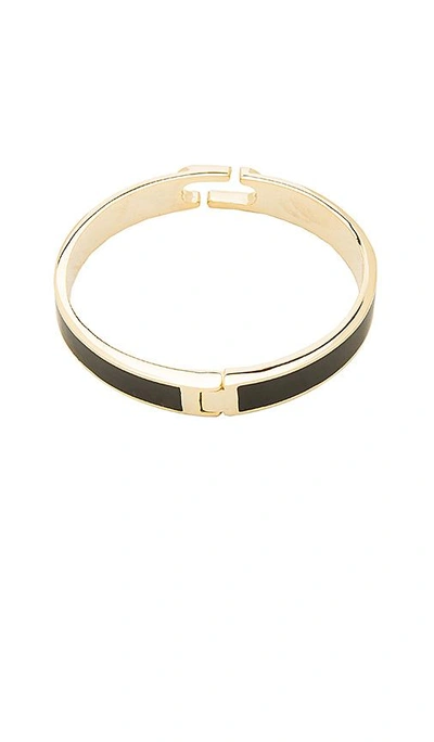 Shop Marc Jacobs Hinge Cuff Bracelet In Metallic Gold
