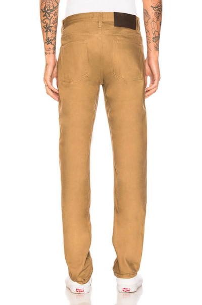 Shop Naked And Famous Weird Guy Selvedge Chino In Tan