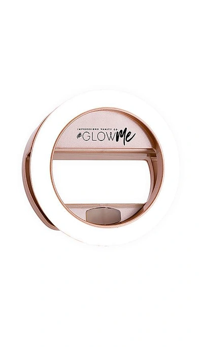 Shop Impressions Vanity Glowme 2.0 Usb Rechargeable Led Selfie Ring Light In Metallic Copper