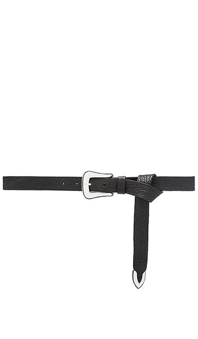 Shop B-low The Belt Taos Mini Waist Belt In Black & Silver