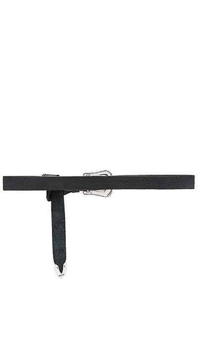 Shop B-low The Belt Taos Mini Waist Belt In Black & Silver