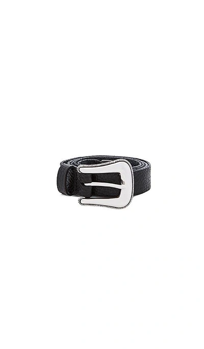 Shop B-low The Belt Taos Mini Waist Belt In Black & Silver