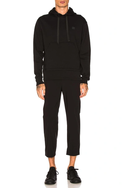 Shop Acne Studios Ferris Face Hoodie In Black