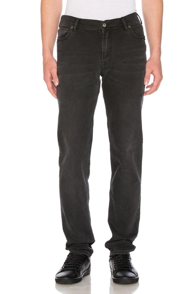 Acne Studios Black Skinny Fit Jeans In Used Black
