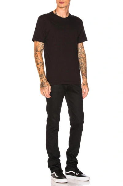 Shop Naked And Famous Skinny Guy Black Power Stretch