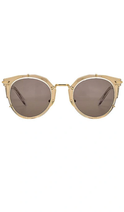 Shop Westward Leaning Sphinx Sunglasses In Metallic Gold