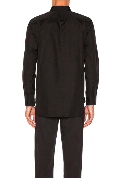 Shop Comme Des Garçons Play Small Black Emblem Cotton Button Down