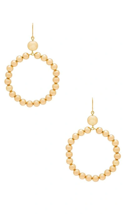 Shop Vanessa Mooney The Crawford Earrings In Gold