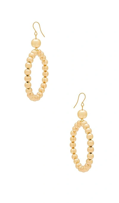 Shop Vanessa Mooney The Crawford Earrings In Gold